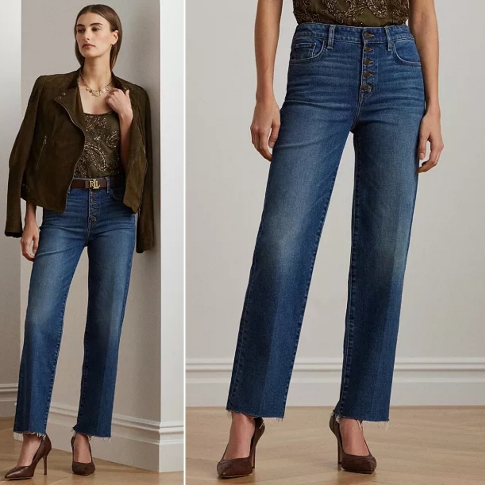 🆕️ Lauren Ralph Lauren Relaxed Fit Straight Ankle Jeans